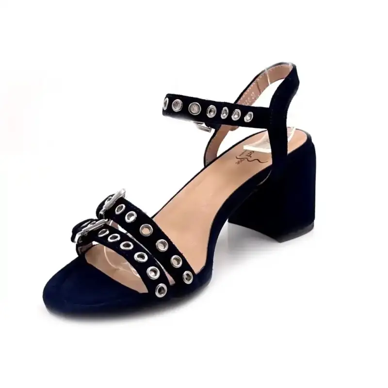 Zallo bőr bársony sötétkék Metamorfózis Ivoire Chaussures