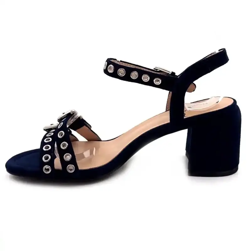 Zallo Piel Terciopelo Azul Marino Metamorfosis Ivoire Chaussures