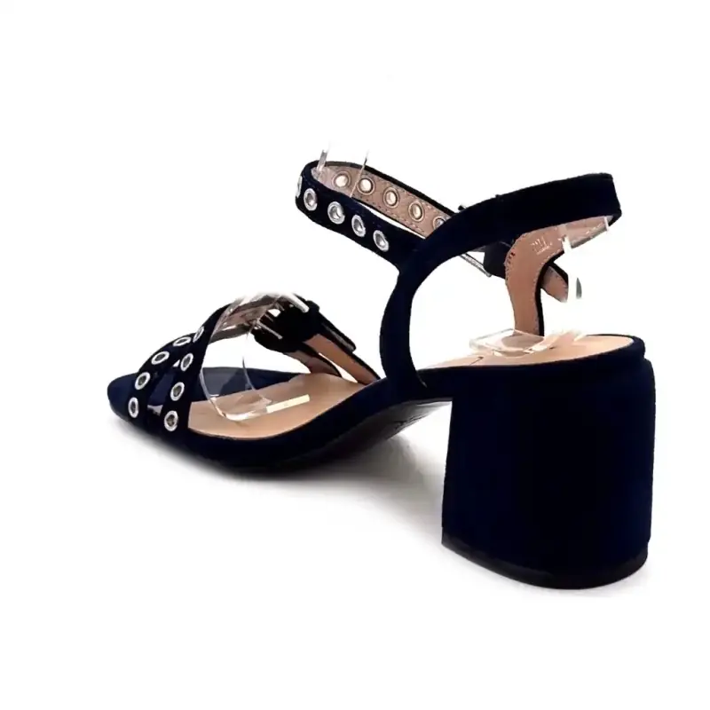 Zallo Leather Velvet Navy Metamorphosis Ivoire Chaussures