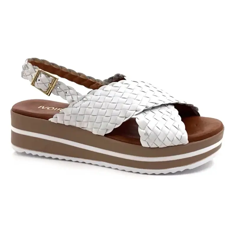 Ivoire 5949 Couro Branco Ivoire Chaussures