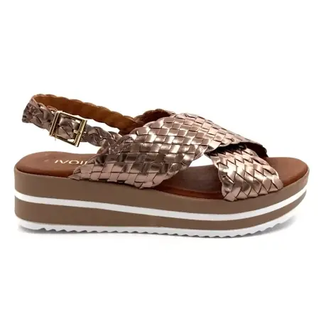 Sandalias de plataforma Ivoire 5949, cuero bronce 139,00&nbsp;€