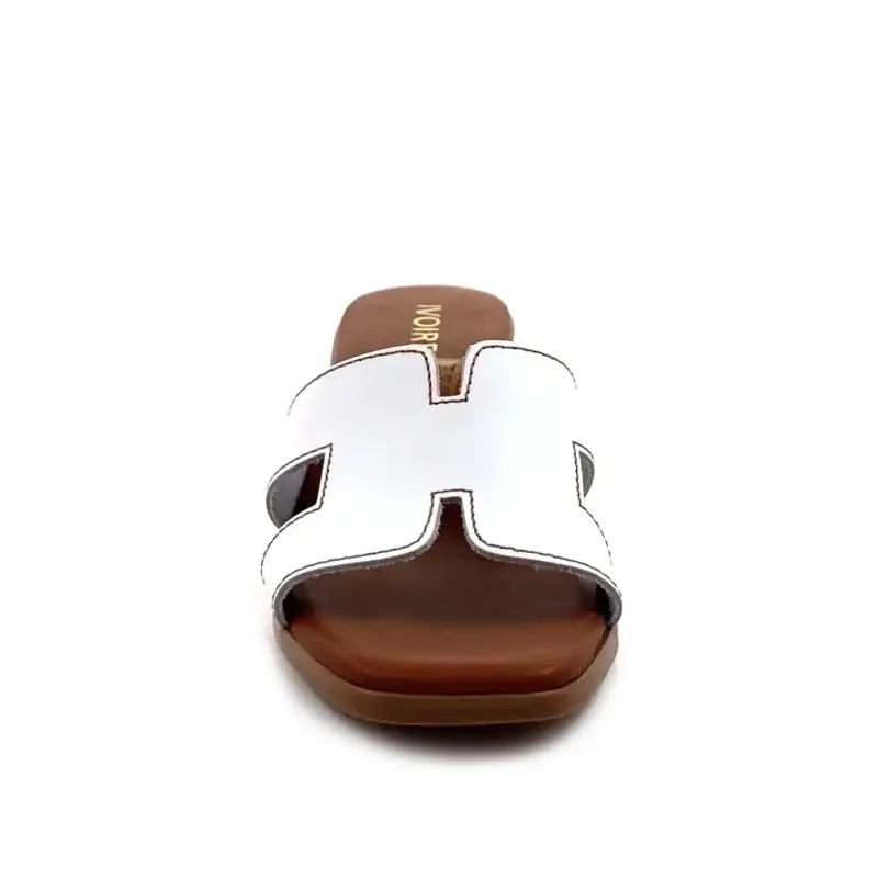 Ivoire 5900 Piele albă Ivoire Chaussures