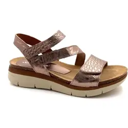 Xapatan 1069 Plateau-Sandalen aus bronzefarbenem Leder