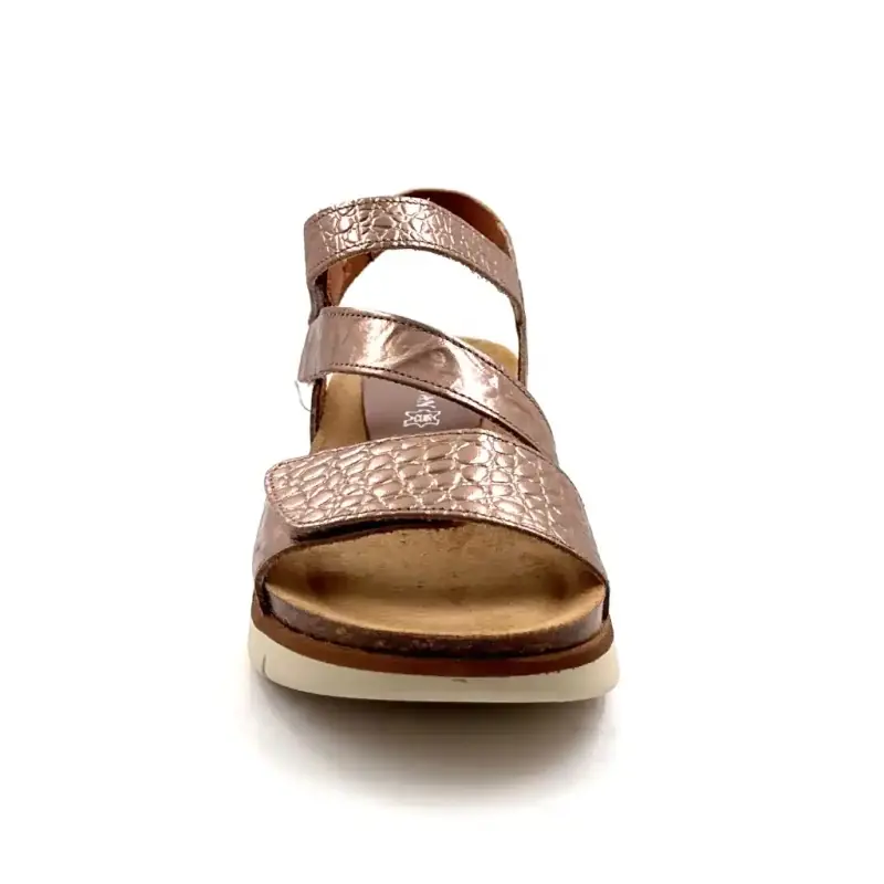 Xapatan 1069 Bronze Leather Ivoire Chaussures