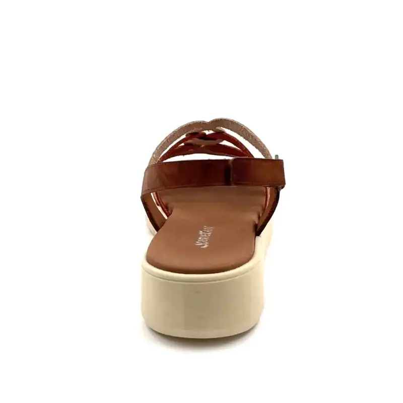 Xapatan 3072 Svart Skinn Kamel, Gull og Terrakotta Ivoire Chaussures