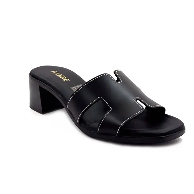 Ivoire 5900 Svart skinn Ivoire Chaussures