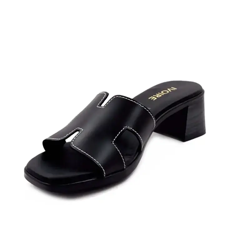 Ivoire 5900 Svart skinn Ivoire Chaussures