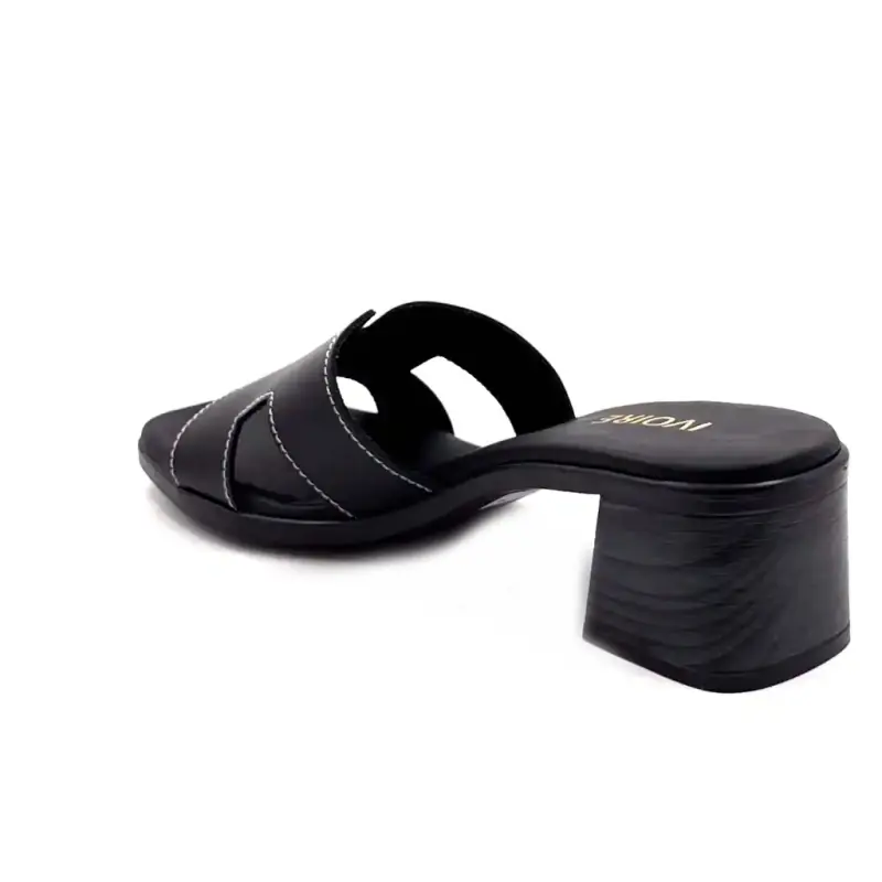 Ivoire 5900 Black Leather Ivoire Chaussures