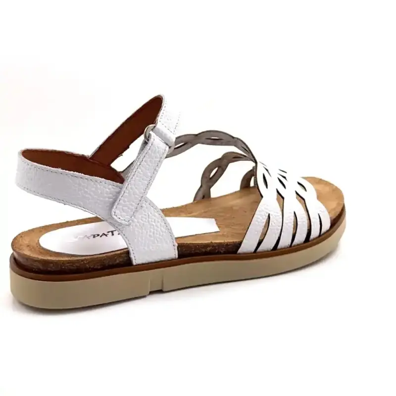 Cuero blanco Xapatan 3069 Ivoire Chaussures