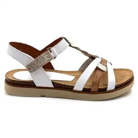 Xapatan 1532 Platåsandaler. Vitt & Guldfärgat Läder 95,00&nbsp;€