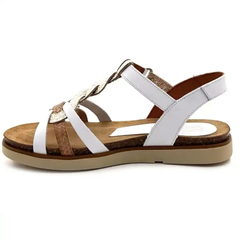 Xapatan 1532 Hvitt og gullskinn Ivoire Chaussures