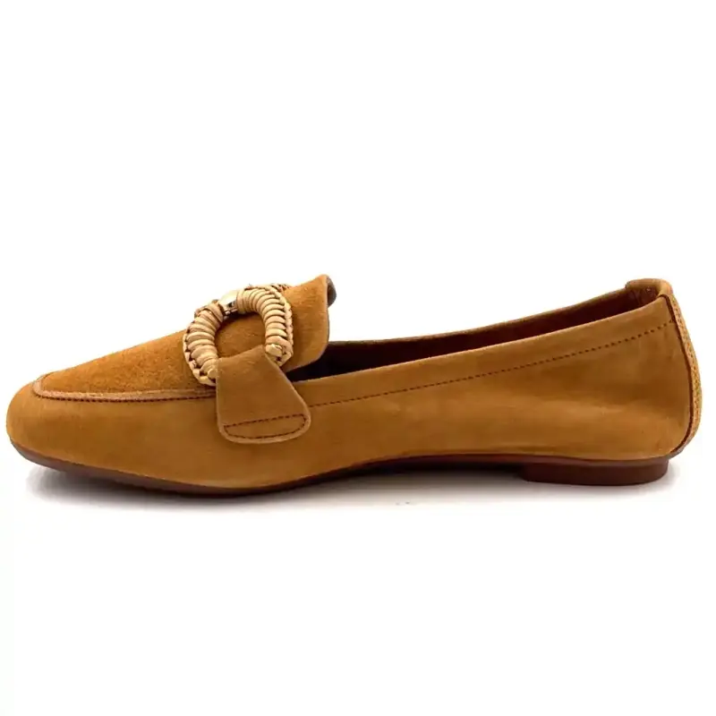 Reqins Hadrien Camel Suede Leather Ivoire Chaussures