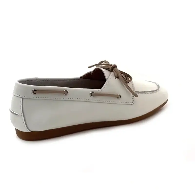 Ivoire 2903 Weißes Leder Ivoire Chaussures