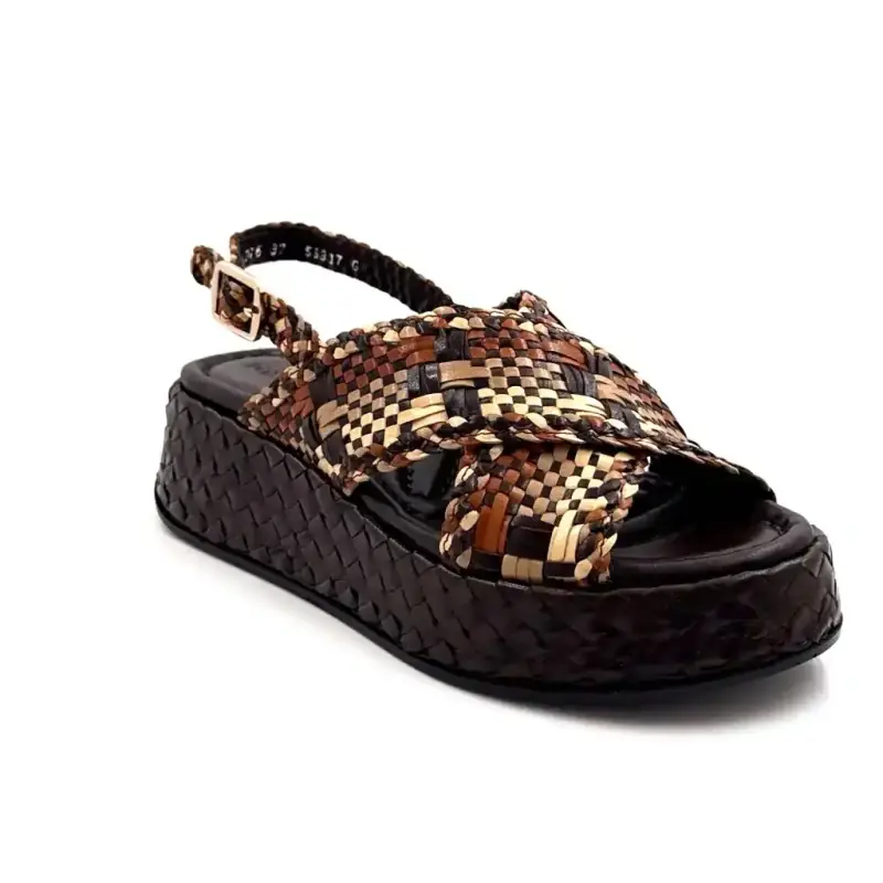 Pons Quintana 11276 Mavi Brun Læder Multi Ivoire Chaussures