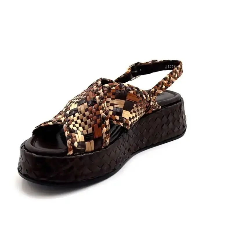 Pons Quintana 11276 Mavi Brun Læder Multi Ivoire Chaussures