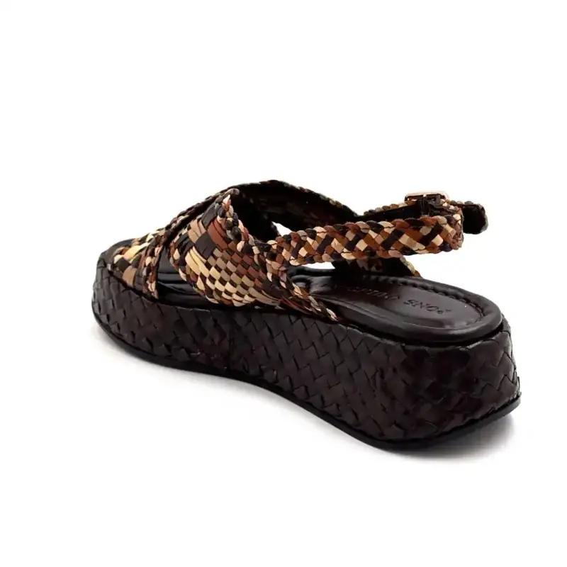 Pons Quintana 11276 Mavi Braunes Leder Multi Ivoire Chaussures