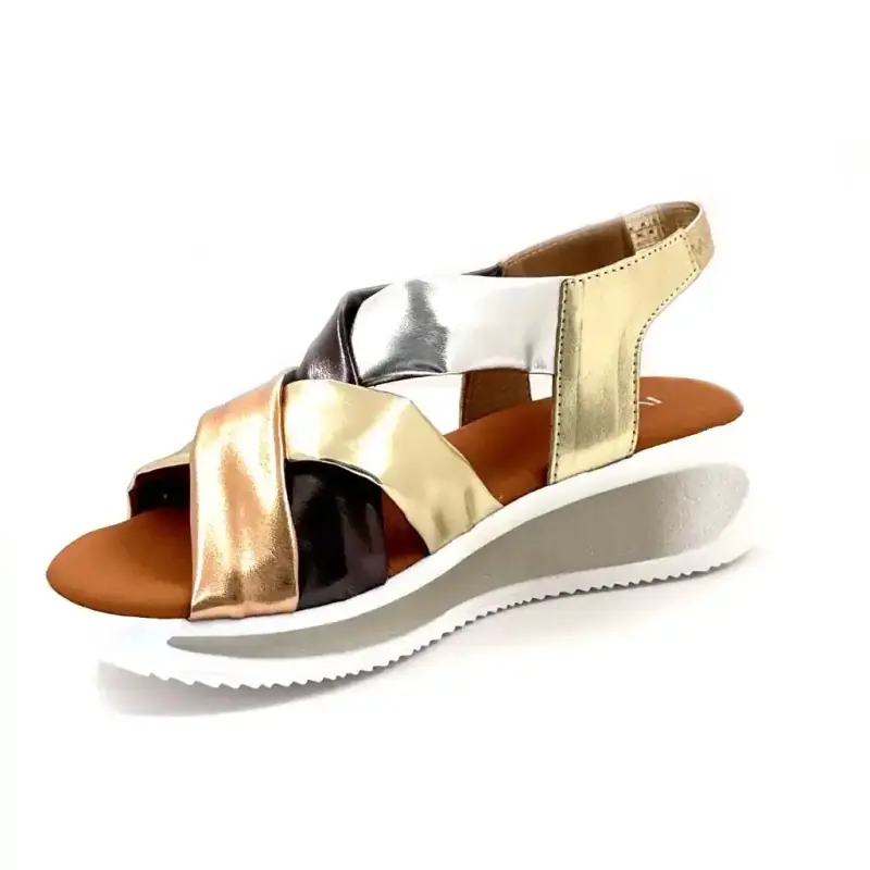 Ivoire Zina-lær Multimetall Ivoire Chaussures