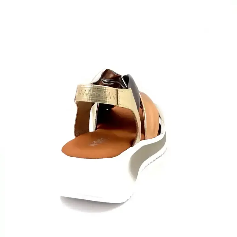 Ivoire Zina Leather Multi Metal Ivoire Chaussures
