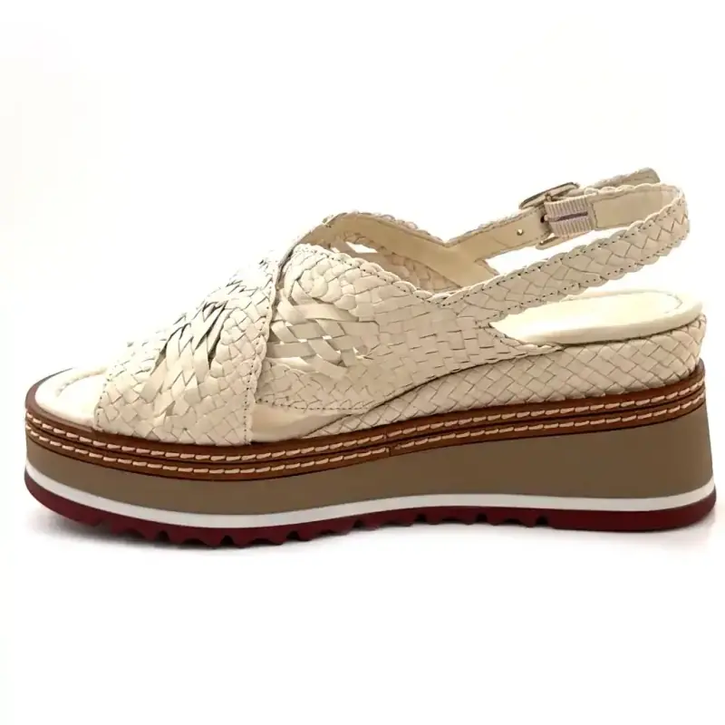 Pons Quintana 12127 Valeri Crem de piele Ivoire Chaussures