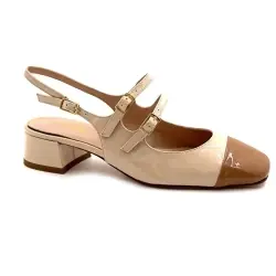 %product-name% cu toc Ivoire A641 %product-name% piele bej și maro