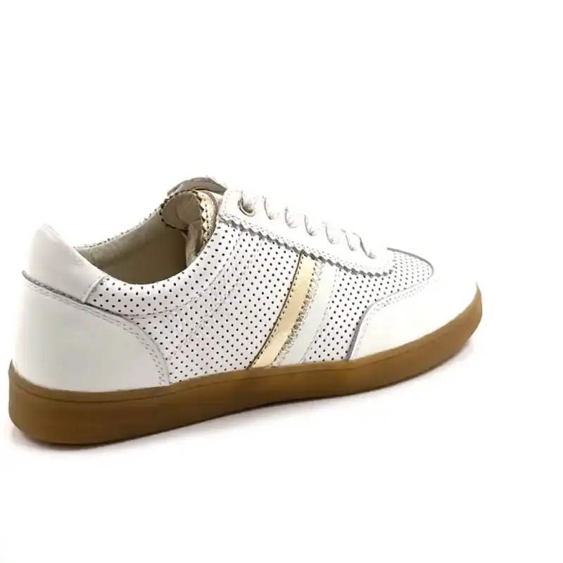 Ivoire 25F536-1 Hvitt skinn Ivoire Chaussures