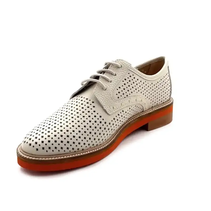 Ivoire 2033-188 Couro Creme Ivoire Chaussures