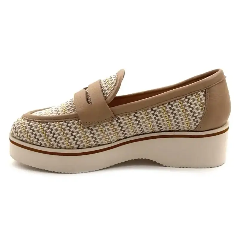 Ivoire 2033-C337 Beige skinn Ivoire Chaussures