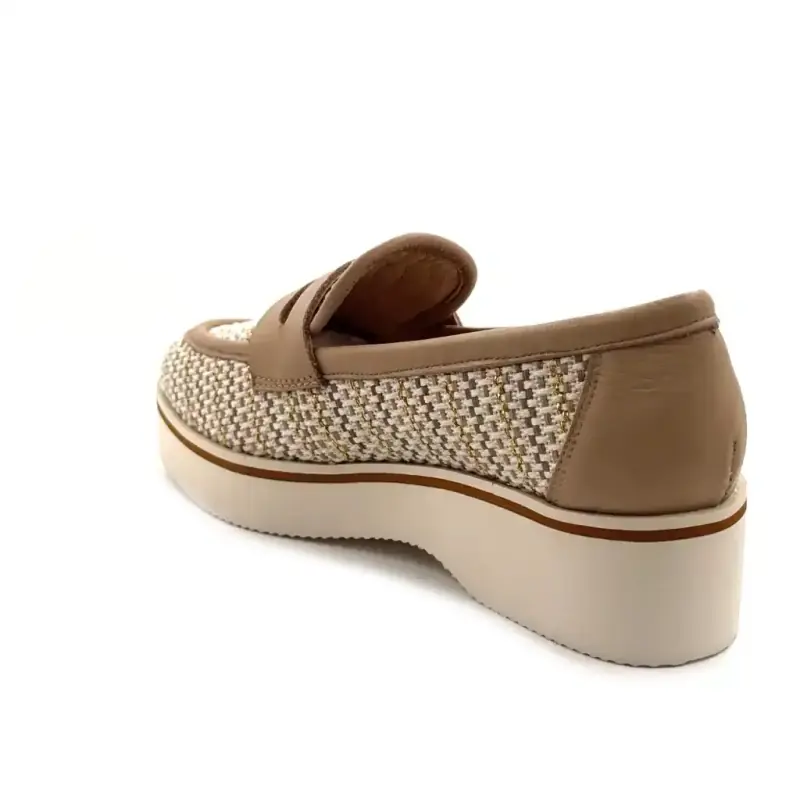 Ivoire 2033-C337 Beżowa skóra Ivoire Chaussures