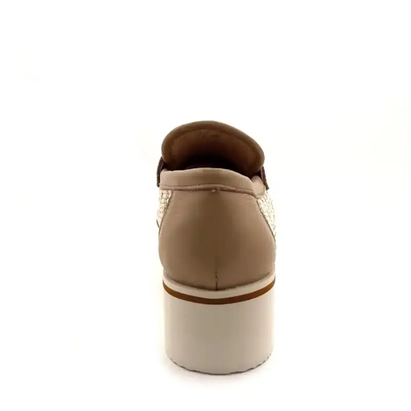 Ivoire 2033-C337 Beige Läder Ivoire Chaussures