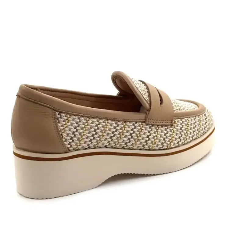 Ivoire 2033-C337 Beżowa skóra Ivoire Chaussures