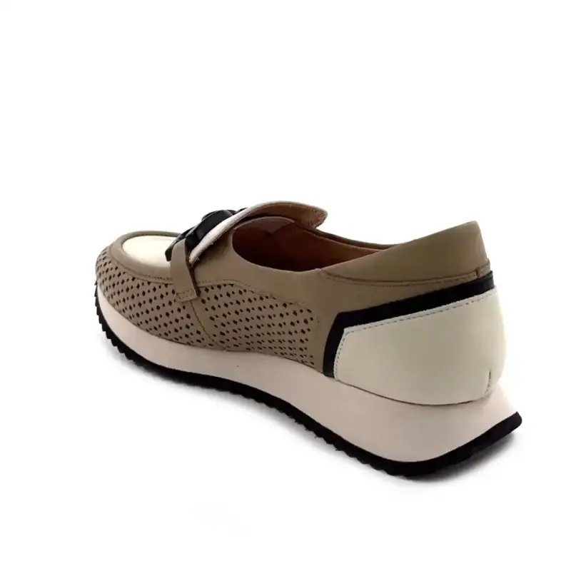 Ivoire 15-2663-C26 Couro Bege Ivoire Chaussures