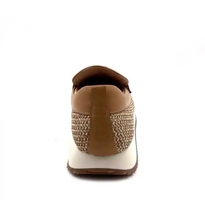 Ivoire 2663-C16 Cuir & Raphia Camel Ivoire Chaussures