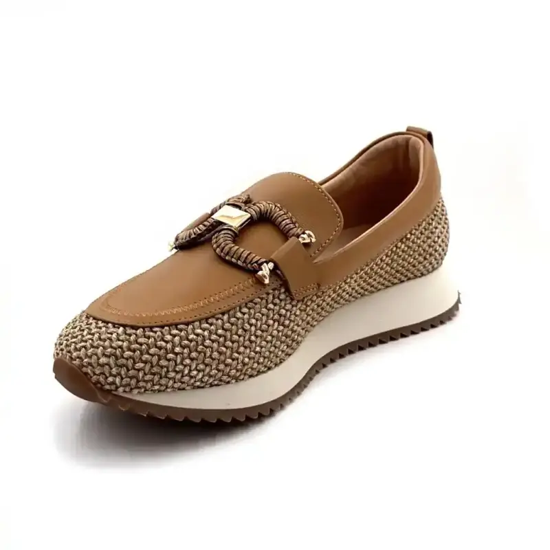 Ivoire 2663-C16 Kamelskinn og raffia Ivoire Chaussures