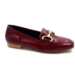 Ivoire Estar Lack Patent Leather Moccasins in Red %price%