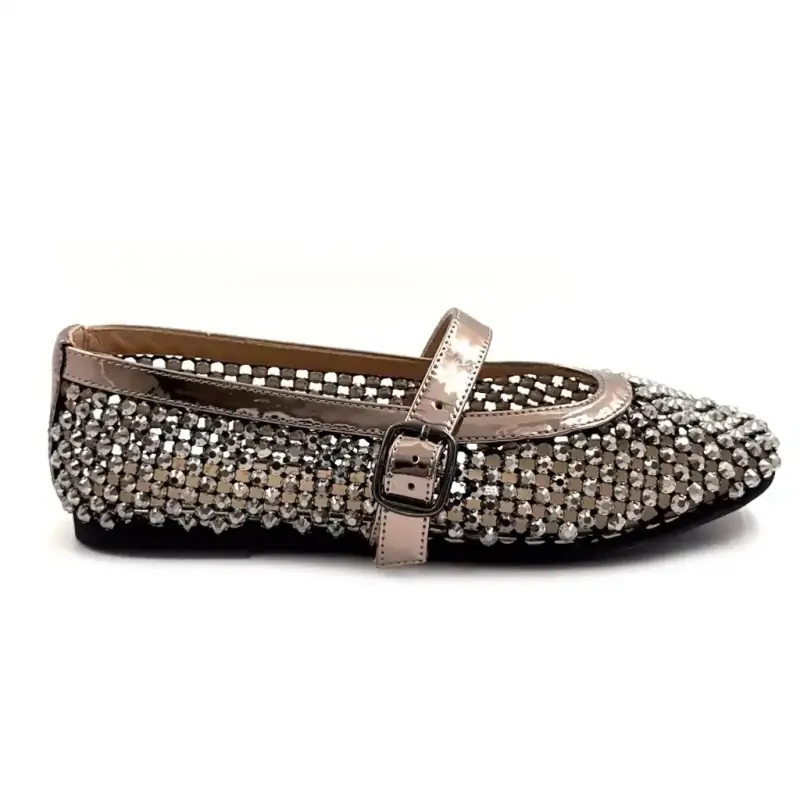 Ballerines Alma En Penna 1255 Strass Métal Pewter 139,00&nbsp;€