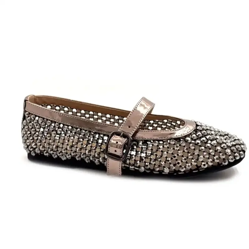 Alma En Penna 1255 strasszos fém ón Ivoire Chaussures