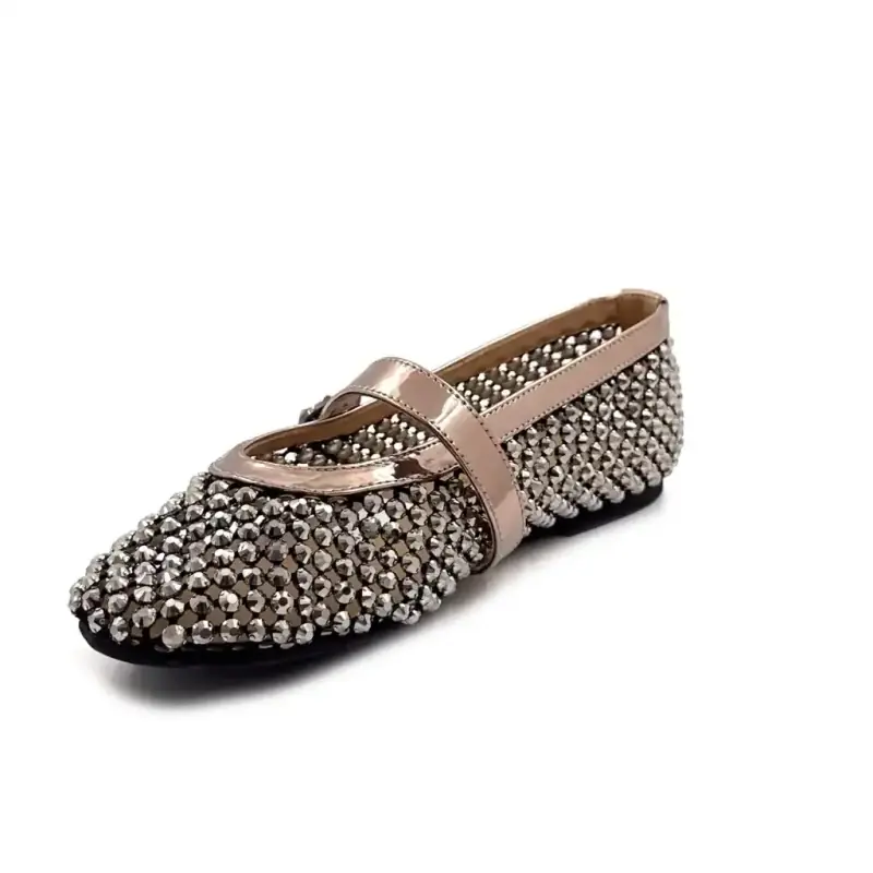 Alma En Penna 1255 Estrás Metal Peltre Ivoire Chaussures