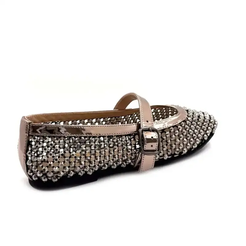 Alma En Penna 1255 Strass Metall Zinn Ivoire Chaussures