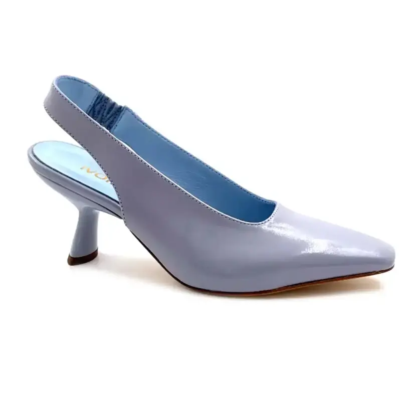 Ivoire Helene De2 Couro Envernizado Azul Bebê Ivoire Chaussures