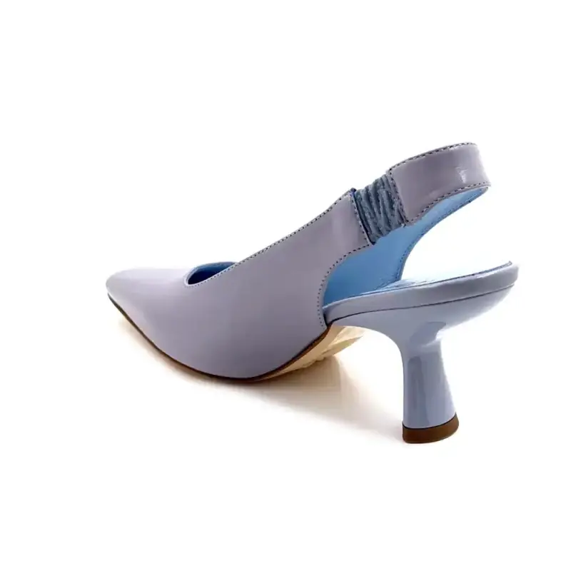 Ivoire Helene De2 Piele Glazurată Albastru Baby Ivoire Chaussures