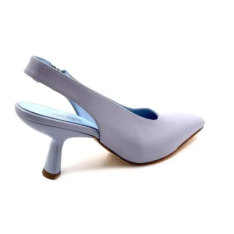 Ivoire Helene De2 Glasiertes Leder Babyblau Ivoire Chaussures