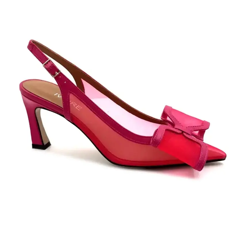 Ivoire R1318 Φούξια Δέρμα Ivoire Chaussures