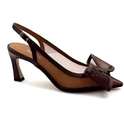 Zapatos de tacón Ivoire R1318 de piel marrón %price% %shop-name%