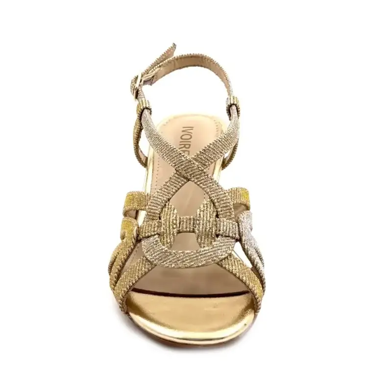 Ivoire 25F519-3 Guldglimmer Ivoire Chaussures