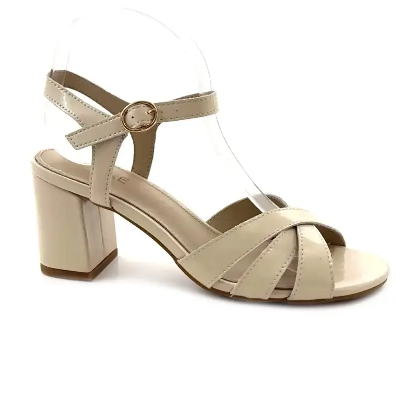 Ivoire 24F522-36 Glaserat krämfärgat läder Ivoire Chaussures