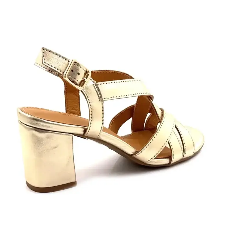 Ivoire 24F522-33 Gold Leather Ivoire Chaussures