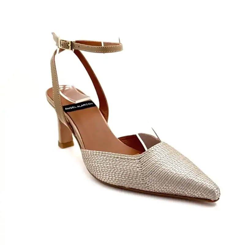 Angel Alarcon 26022-458B Beige Læder Ivoire Chaussures