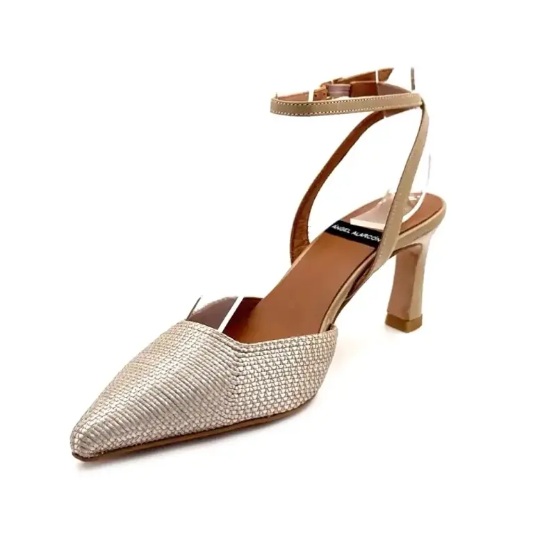 Angel Alarcon 26022-458B Beige Læder Ivoire Chaussures