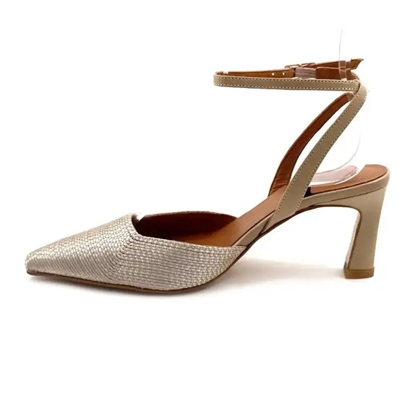 Angel Alarcon 26022-458B Beige Læder Ivoire Chaussures