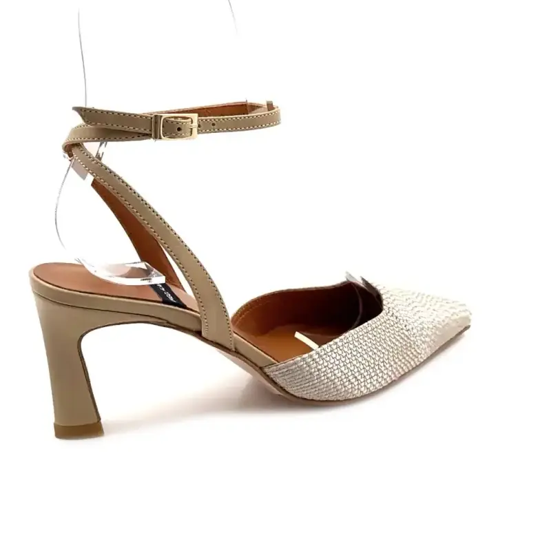 Angel Alarcon 26022-458B Beige Leather Ivoire Chaussures